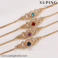 74725 Xuping jewellery store interior design luxury geometric gold bracelet free jewelry sample